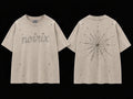 NOIRIX Star Tee in Vintage Cream, front and back